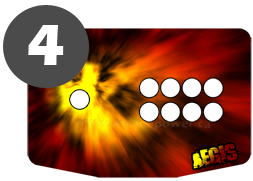 aegis arcade joystick blue panel layout 4