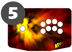 aegis arcade joystick blue panel layout 5